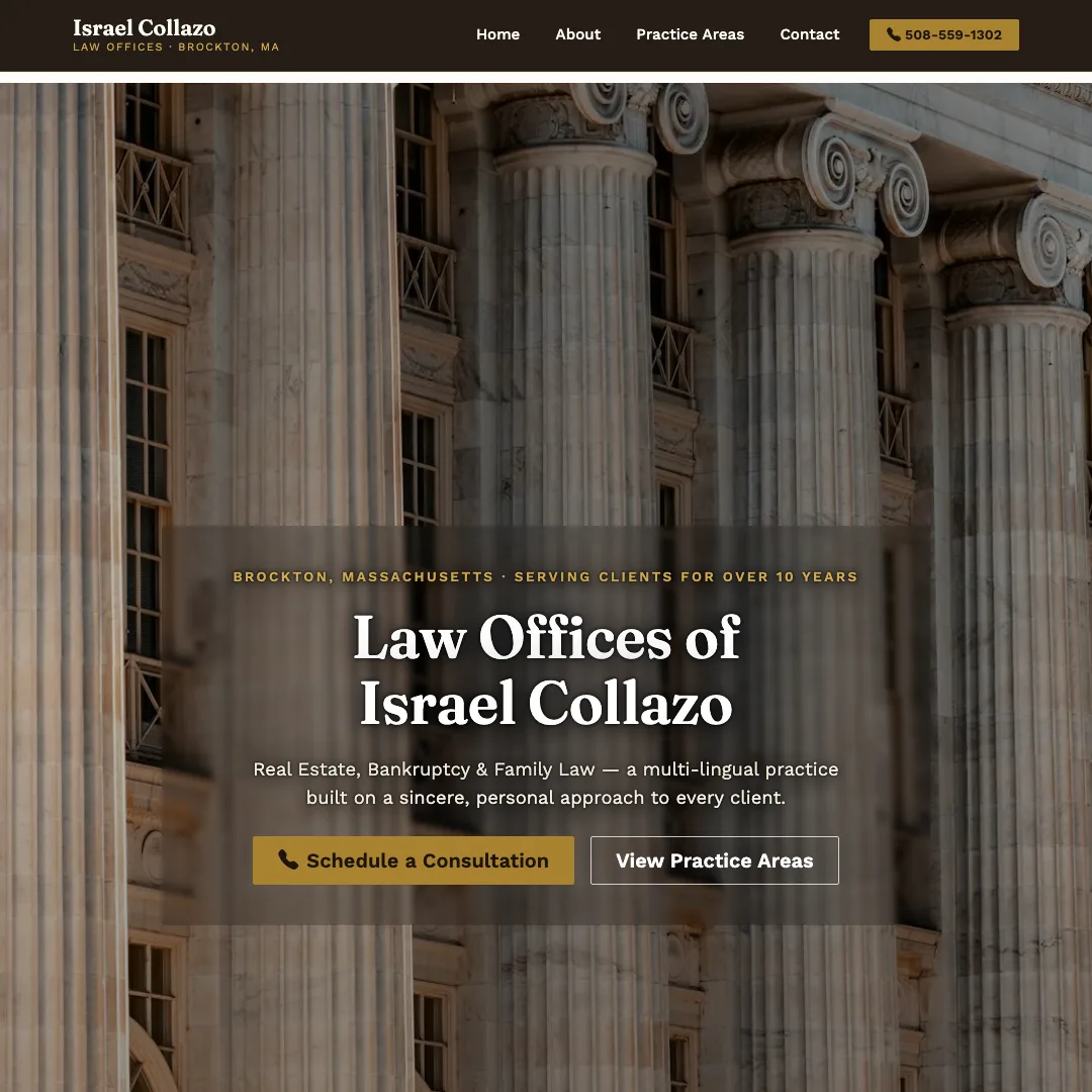 Law Offices of Israel Collazo — new site