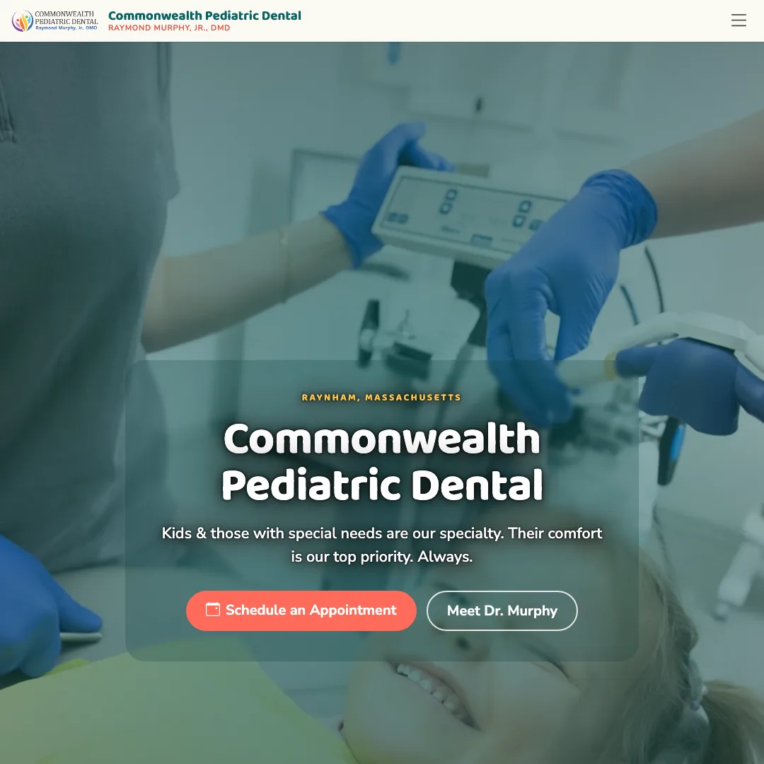 Commonwealth Pediatric Dental — new site