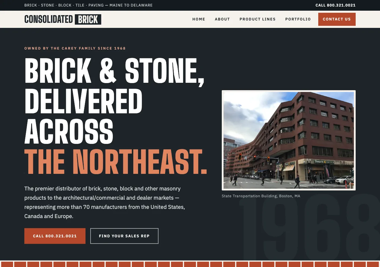 Consolidated Brick &mdash; your new site