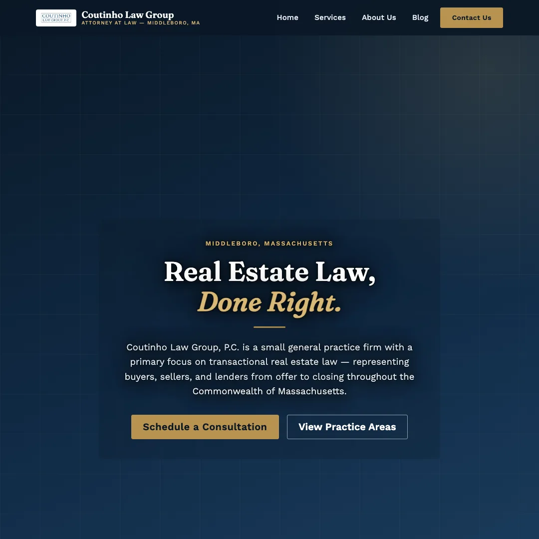 Coutinho Law Group, P.C. — new site