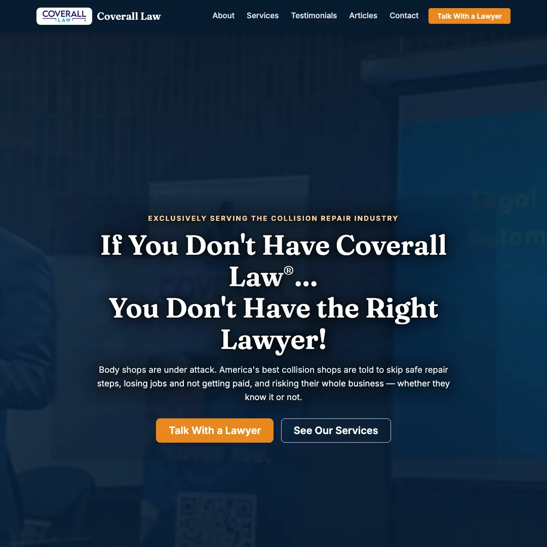 Coverall Law — new site