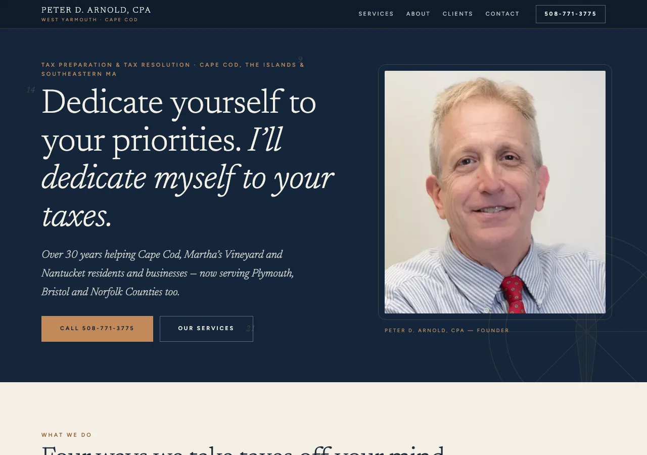 Peter D. Arnold, CPA &mdash; your new site