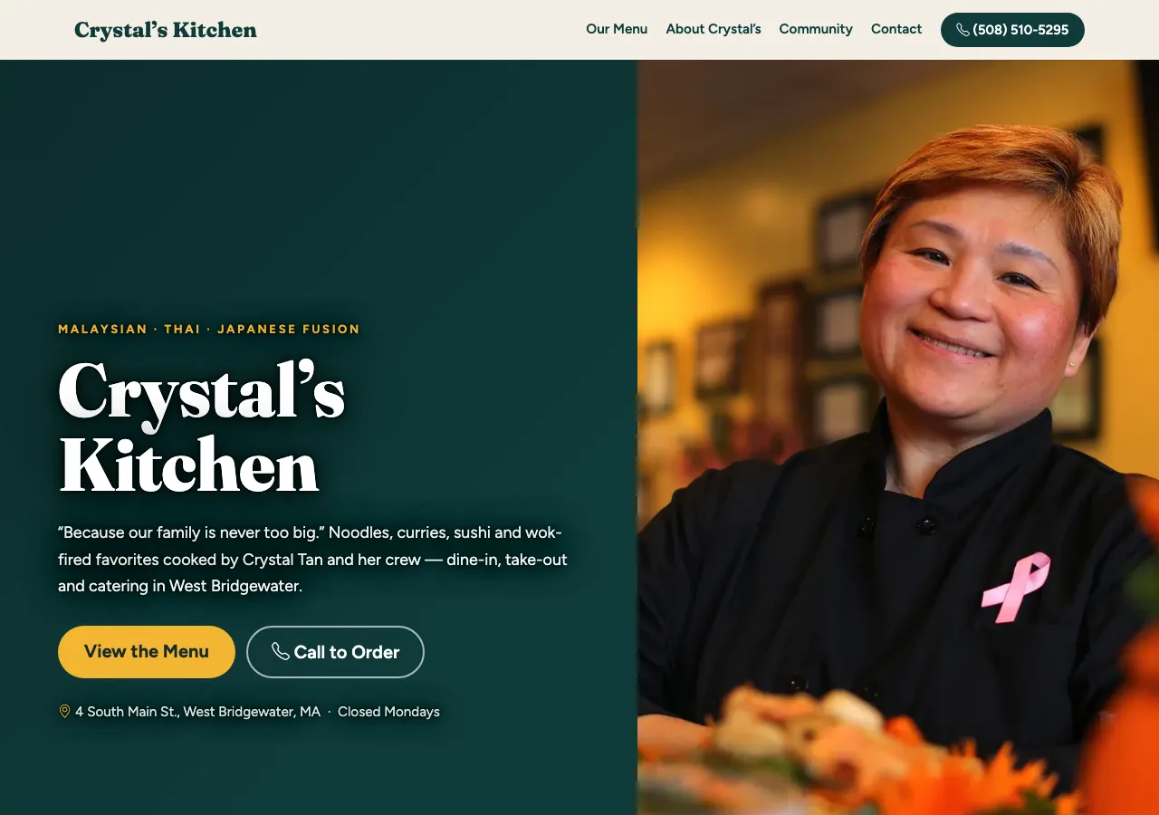 Crystal's Kitchen — new site
