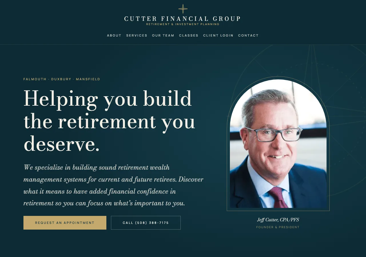 Cutter Financial Group &mdash; your new site
