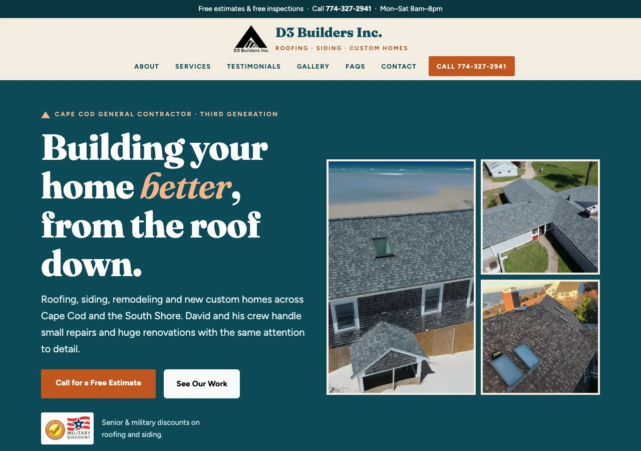 D3 Builders Inc. &mdash; your new site