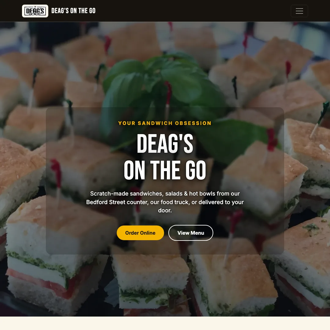 Deag's On The Go — new site