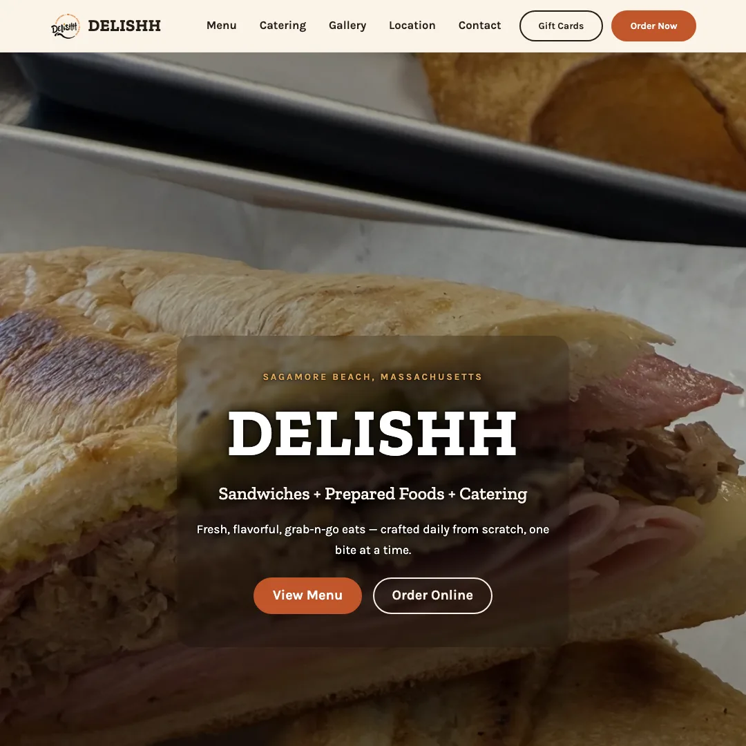 Delishh — new site