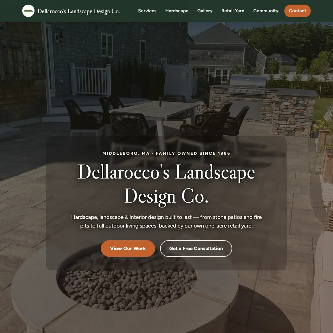 Dellarocco's Landscape Design Co. — new site