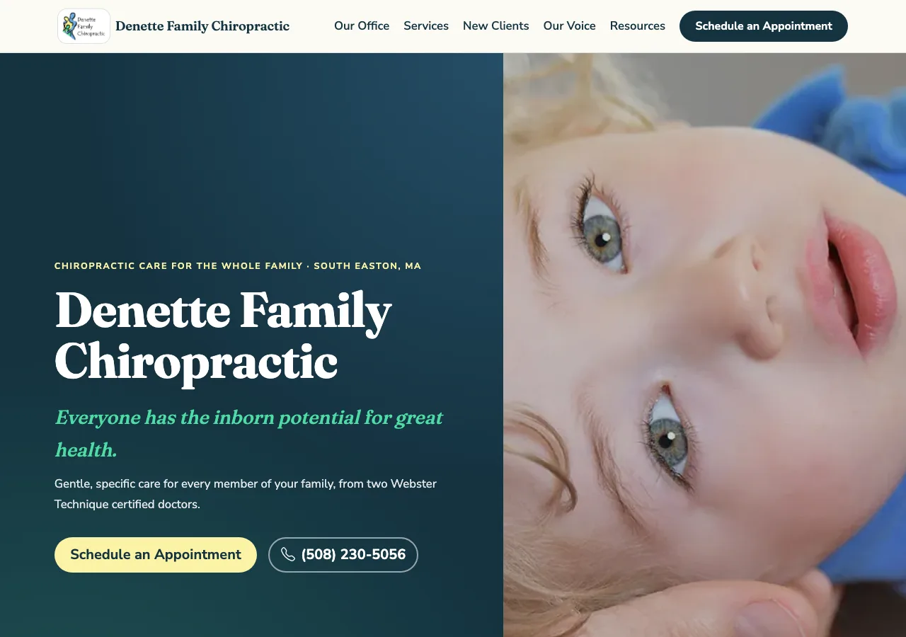 Denette Family Chiropractic — new site