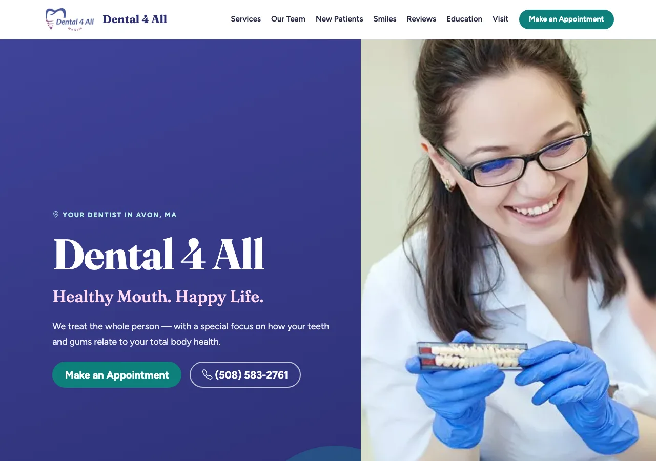 Dental 4 All — new site
