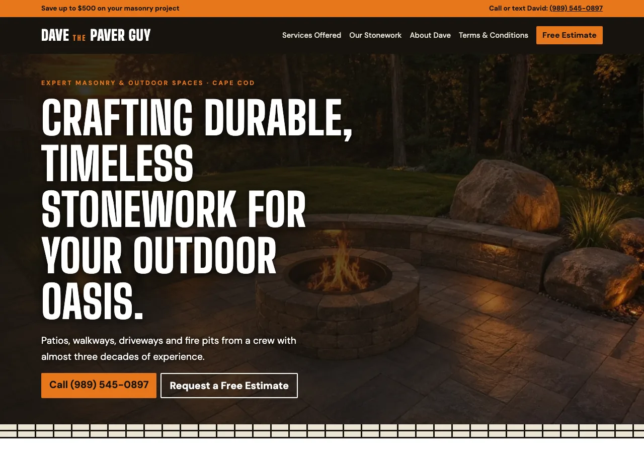 Dave The Paver Guy &mdash; your new site