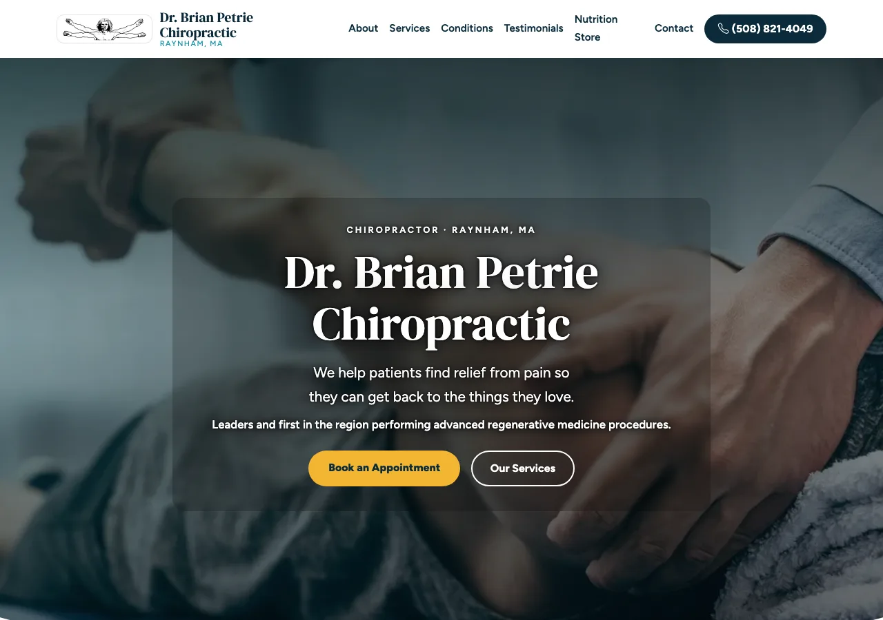 Dr. Brian Petrie Chiropractic — new site