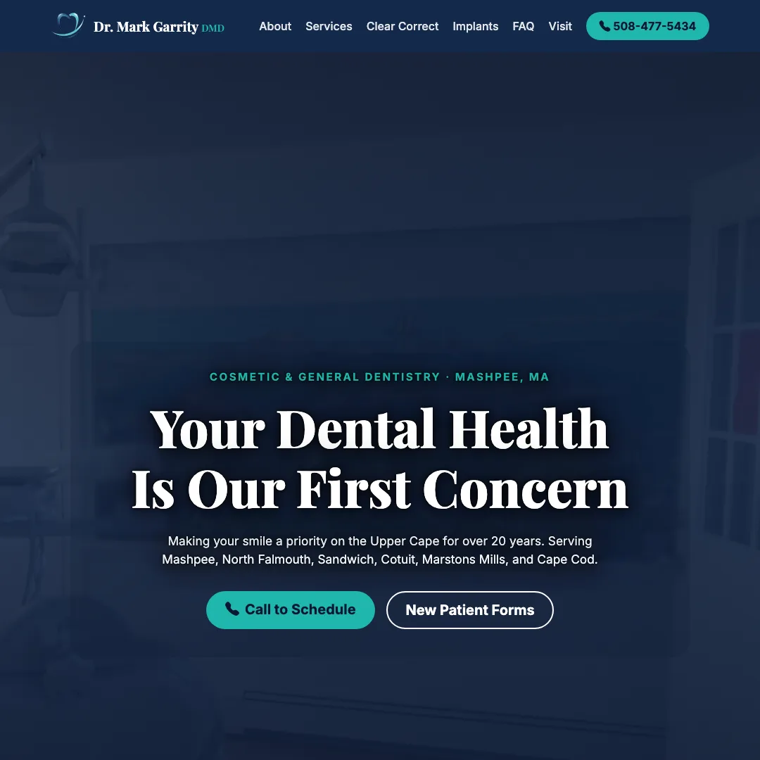 Dr. Mark Garrity Cosmetic & General Dentistry — new site