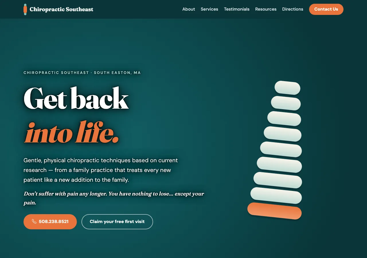 Chiropractic Southeast — new site