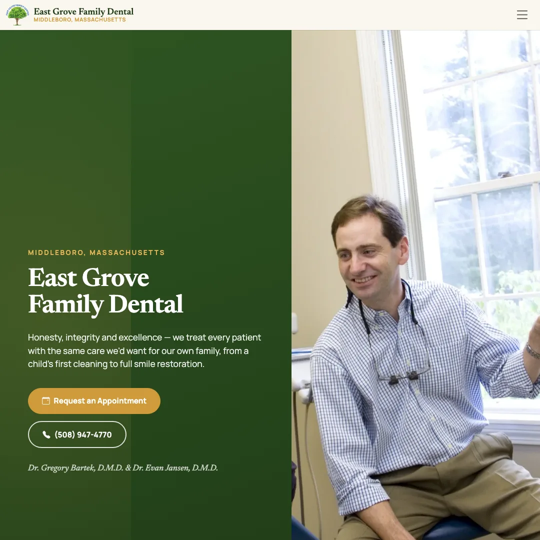 East Grove Family Dental — new site
