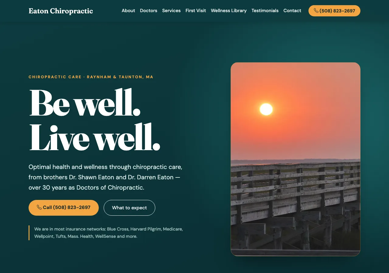 Eaton Chiropractic — new site