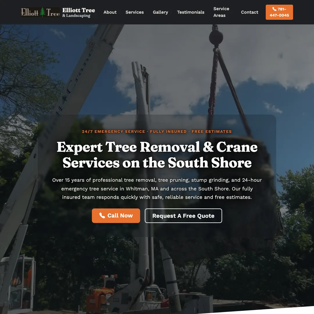 Elliott Tree & Landscaping — new site