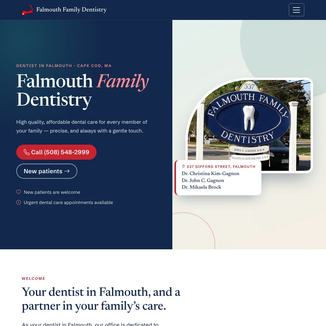 Falmouth Family Dentistry — new site