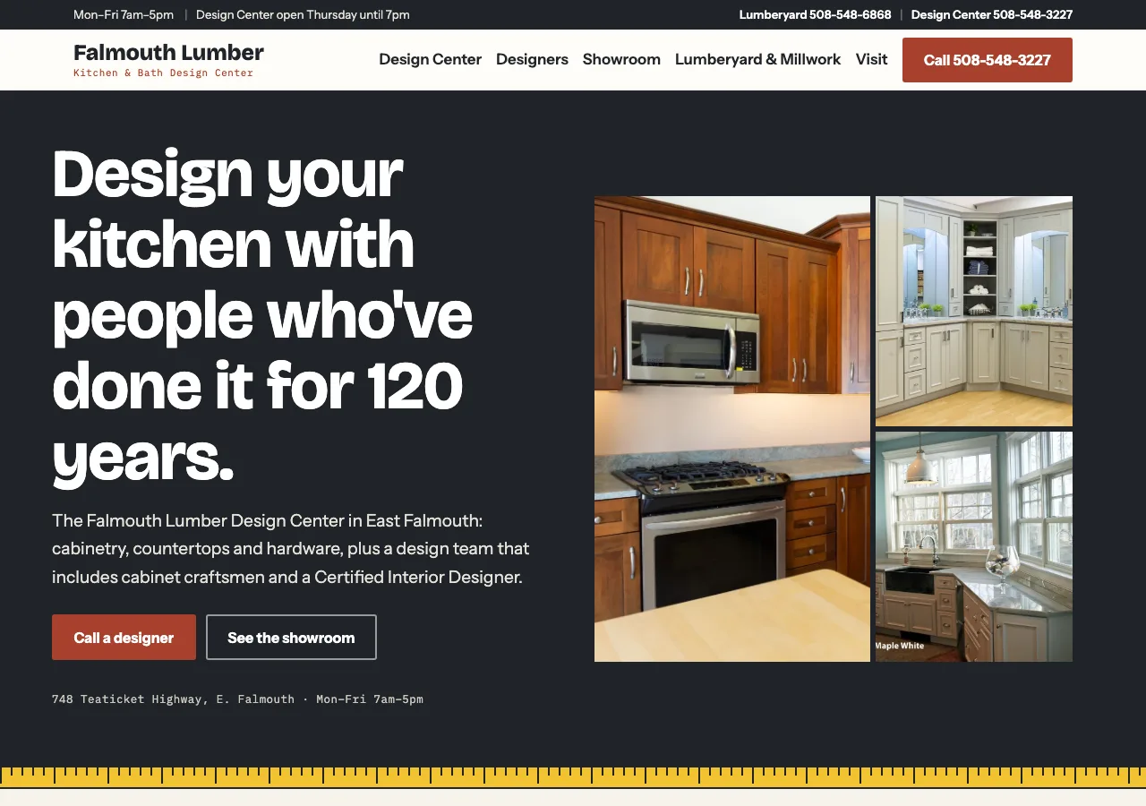 Falmouth Lumber &mdash; your new site