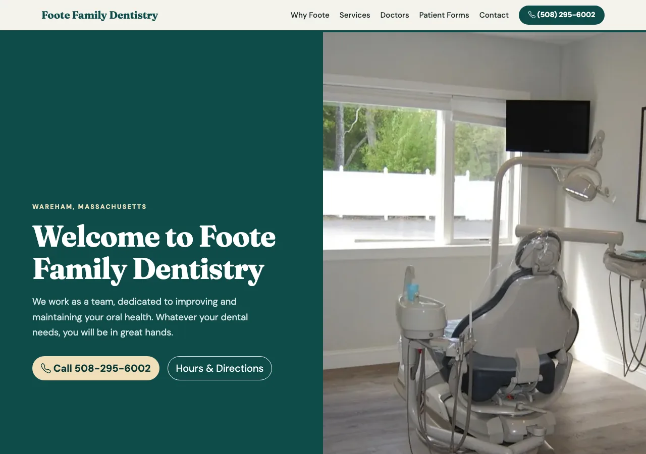 Foote Family Dentistry — new site