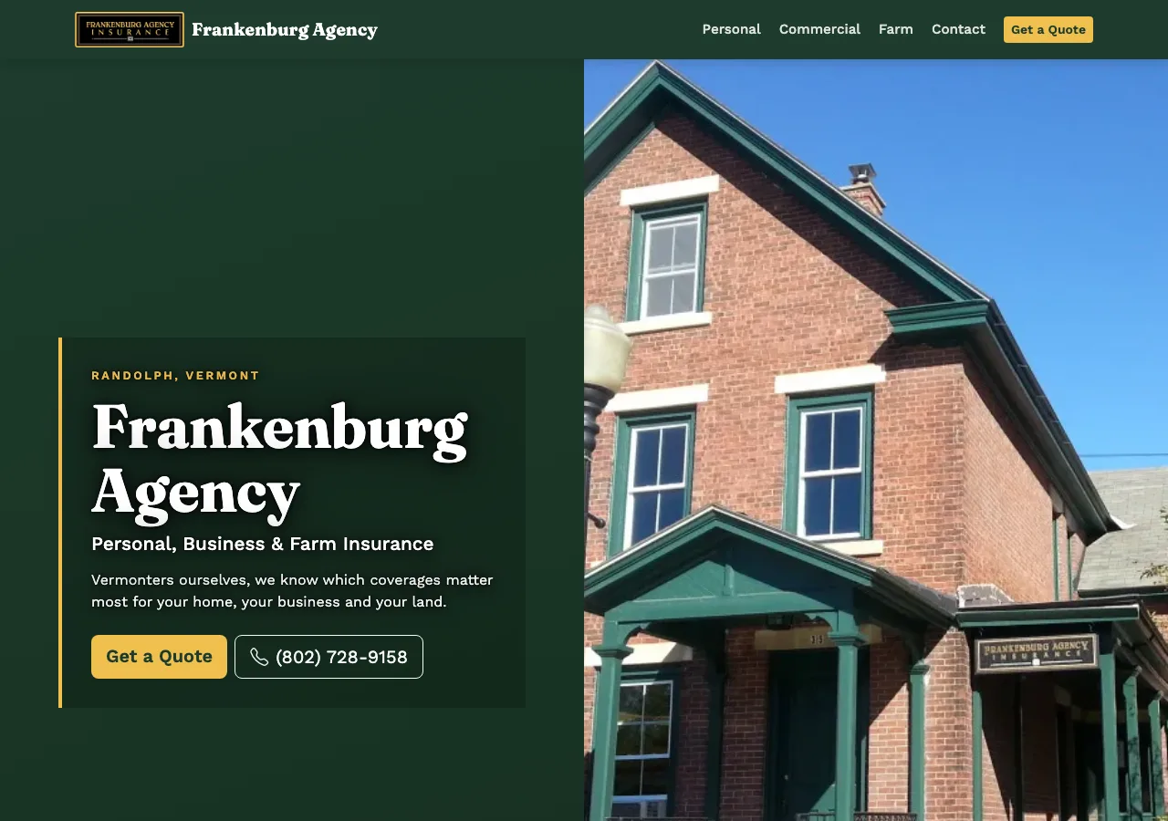 Frankenburg Agency — new site