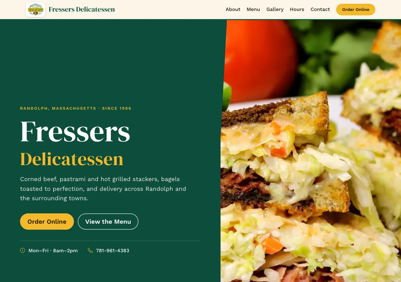 Fressers Delicatessen — new site