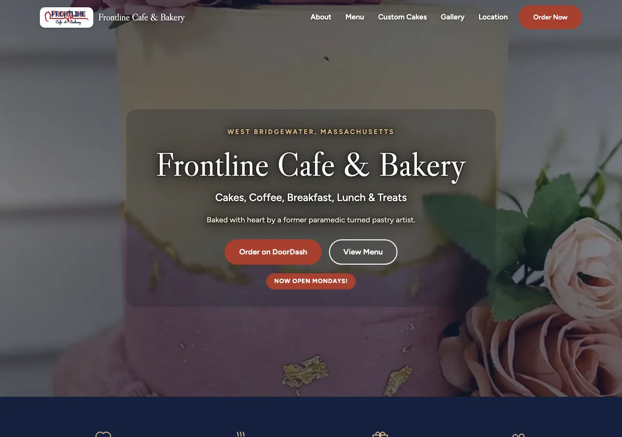 Frontline Cafe & Bakery — new site