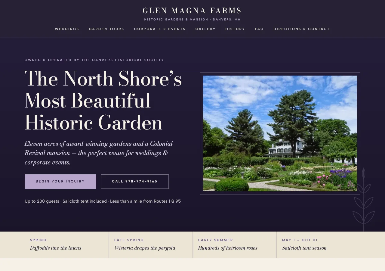 Glen Magna Farms &mdash; your new site