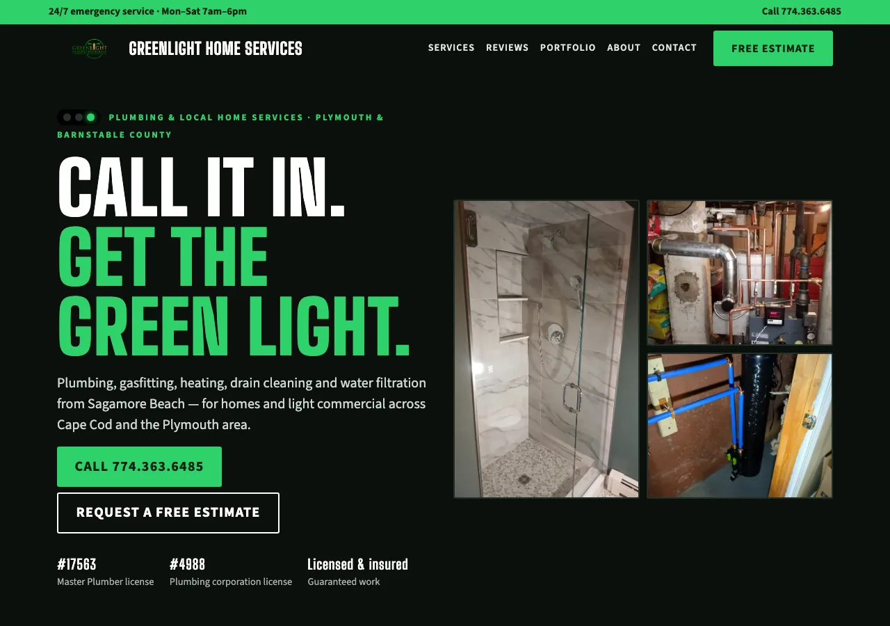 Greenlight Home Services &mdash; your new site