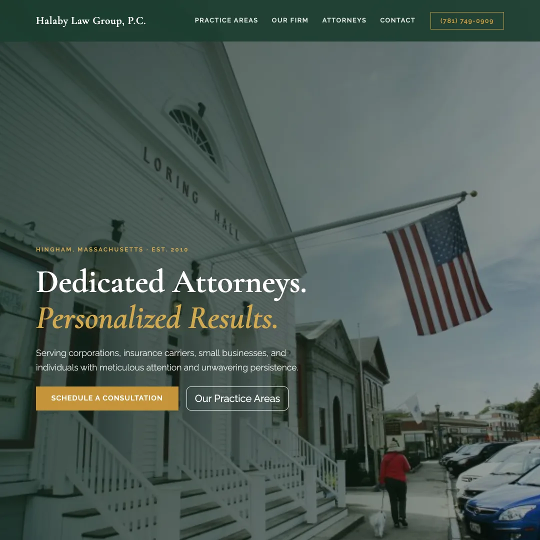 Halaby Law Group — new site by Wicked Fast Web