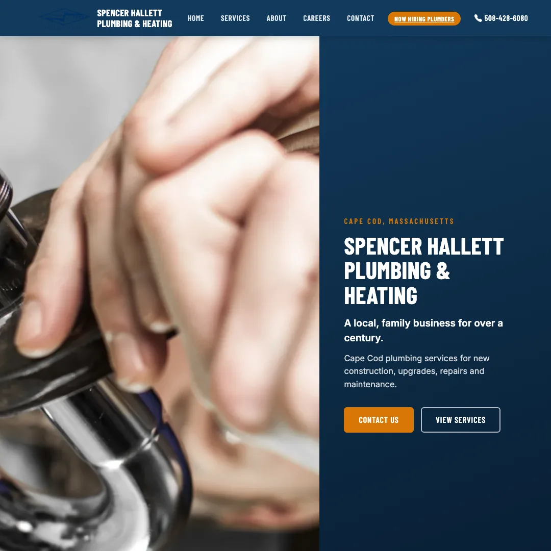 Spencer Hallett Plumbing & Heating, Inc. — new site