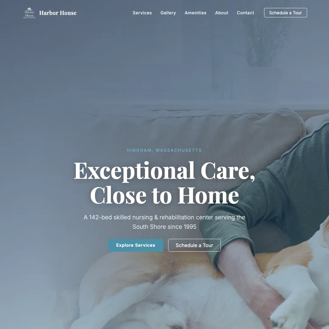 Harbor House Skilled Nursing — new site by Wicked Fast Web