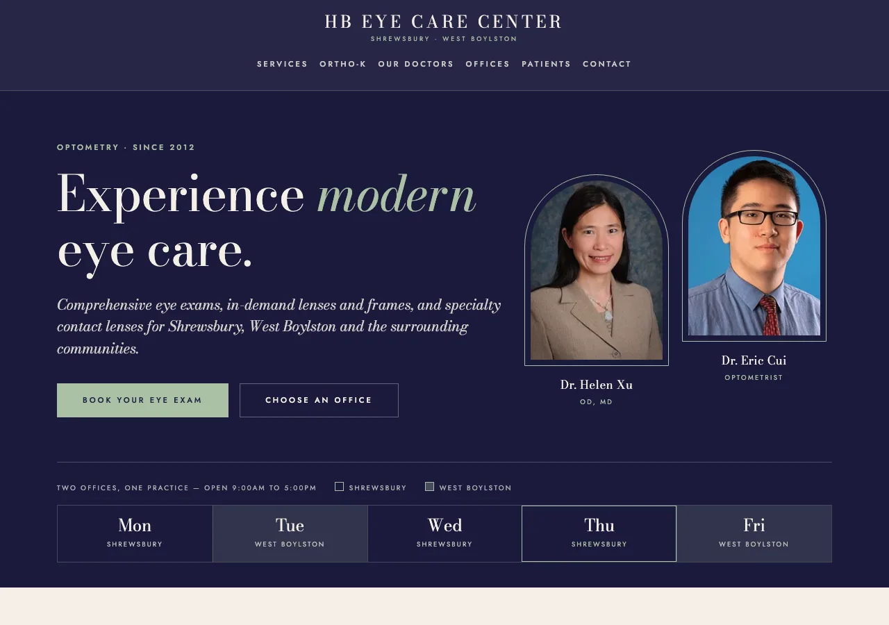 HB Eye Care Center &mdash; your new site
