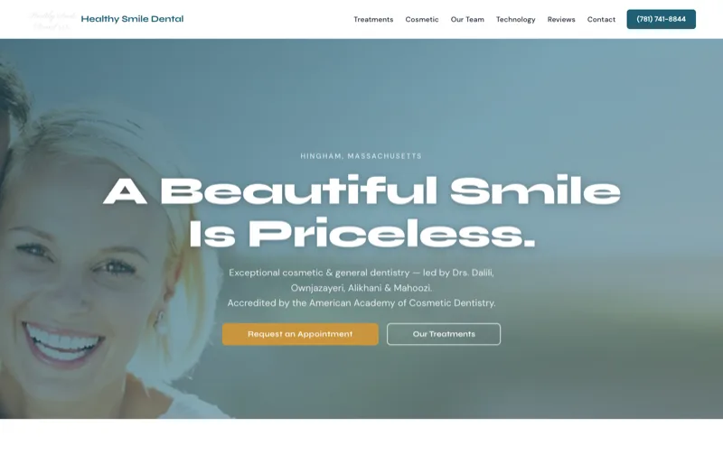 Healthy Smile Dental LLC — new site by Wicked Fast Web