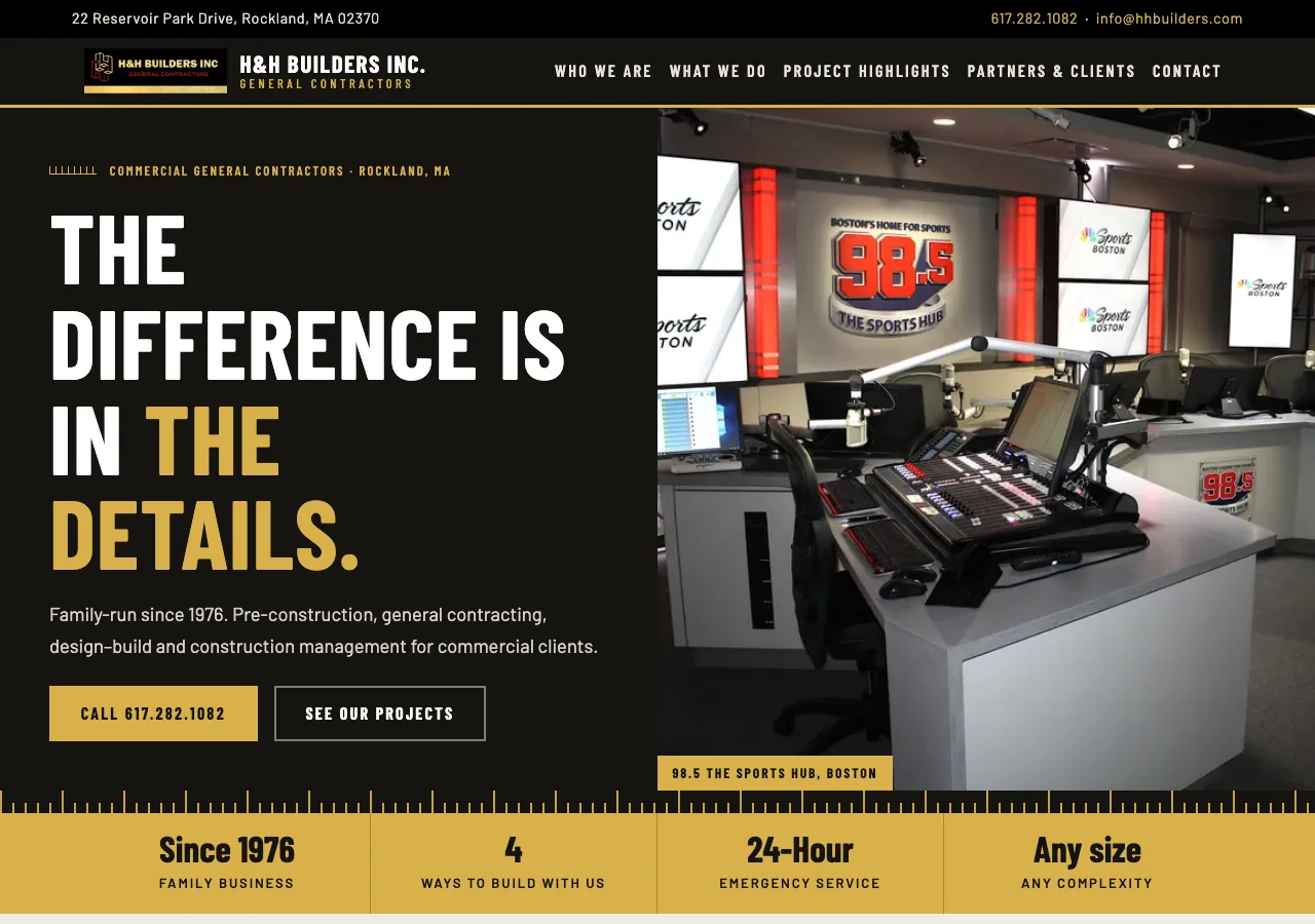 H&H Builders Inc. &mdash; your new site