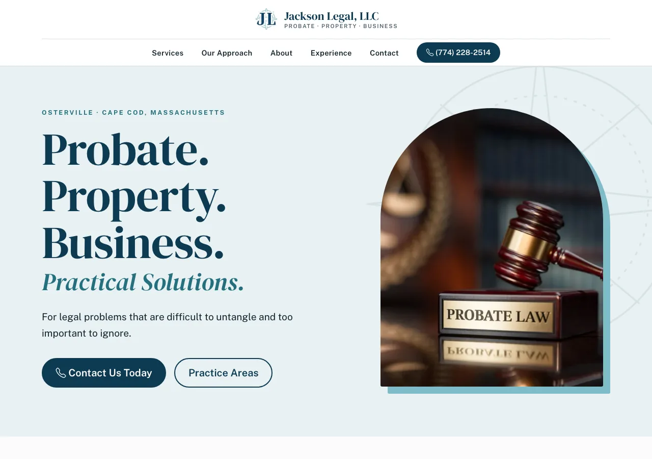 Jackson Legal, LLC — new site by Wicked Fast Web