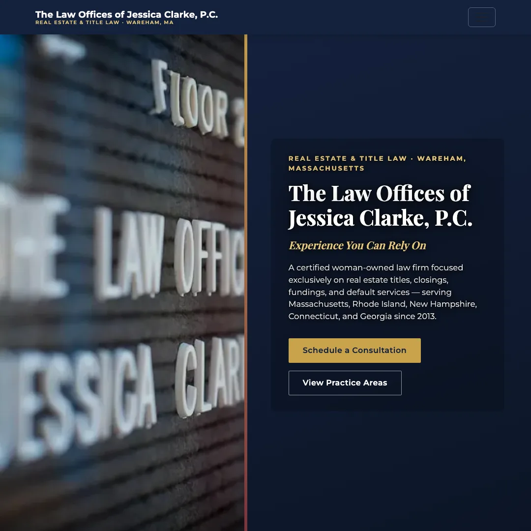 The Law Offices of Jessica Clarke, P.C. — new site