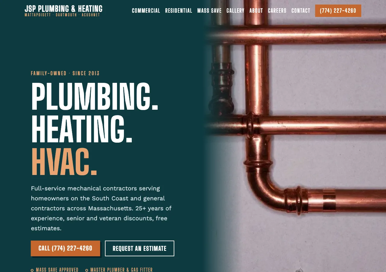 JSP Plumbing & Heating &mdash; your new site