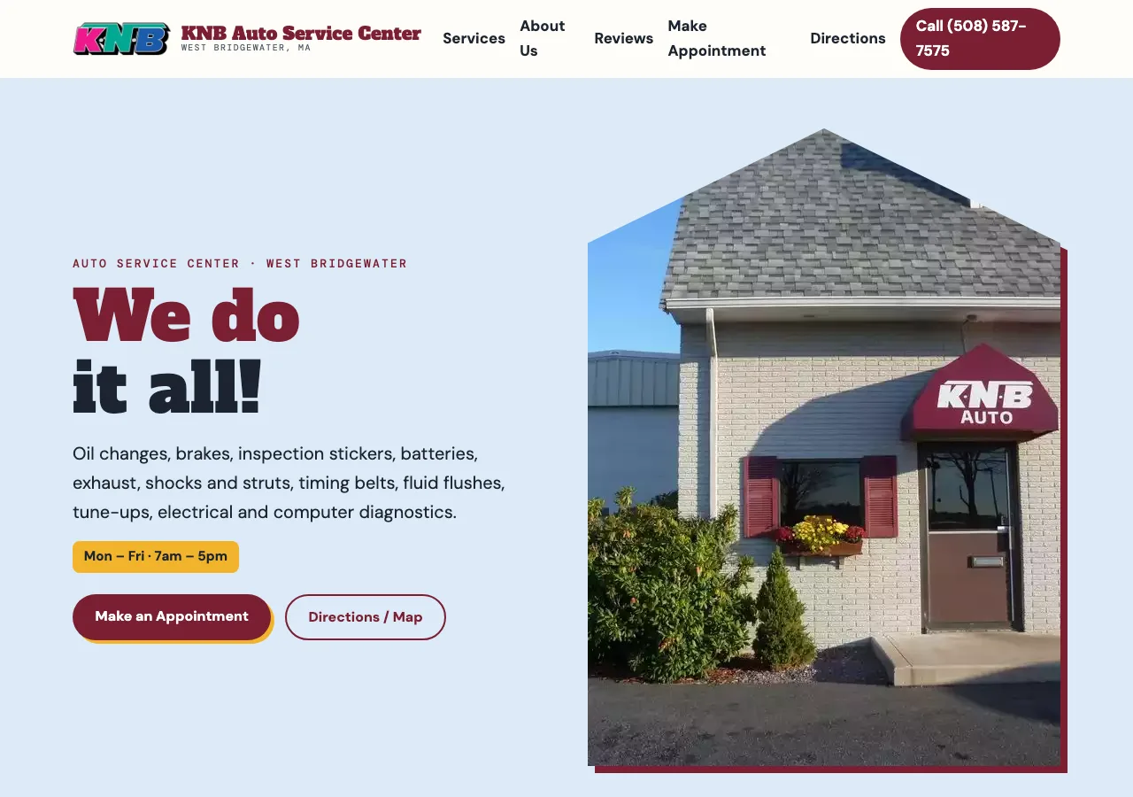 KNB Auto Service Center &mdash; your new site