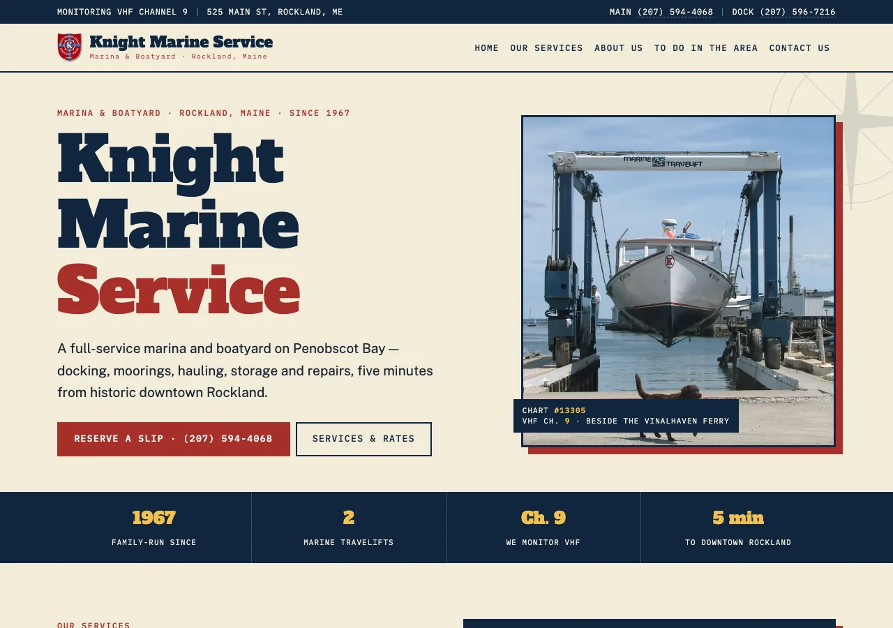 Knight Marine Service &mdash; your new site