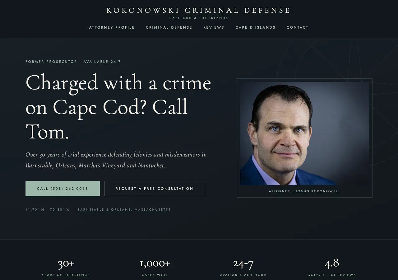 Kokonowski Criminal Defense &mdash; your new site