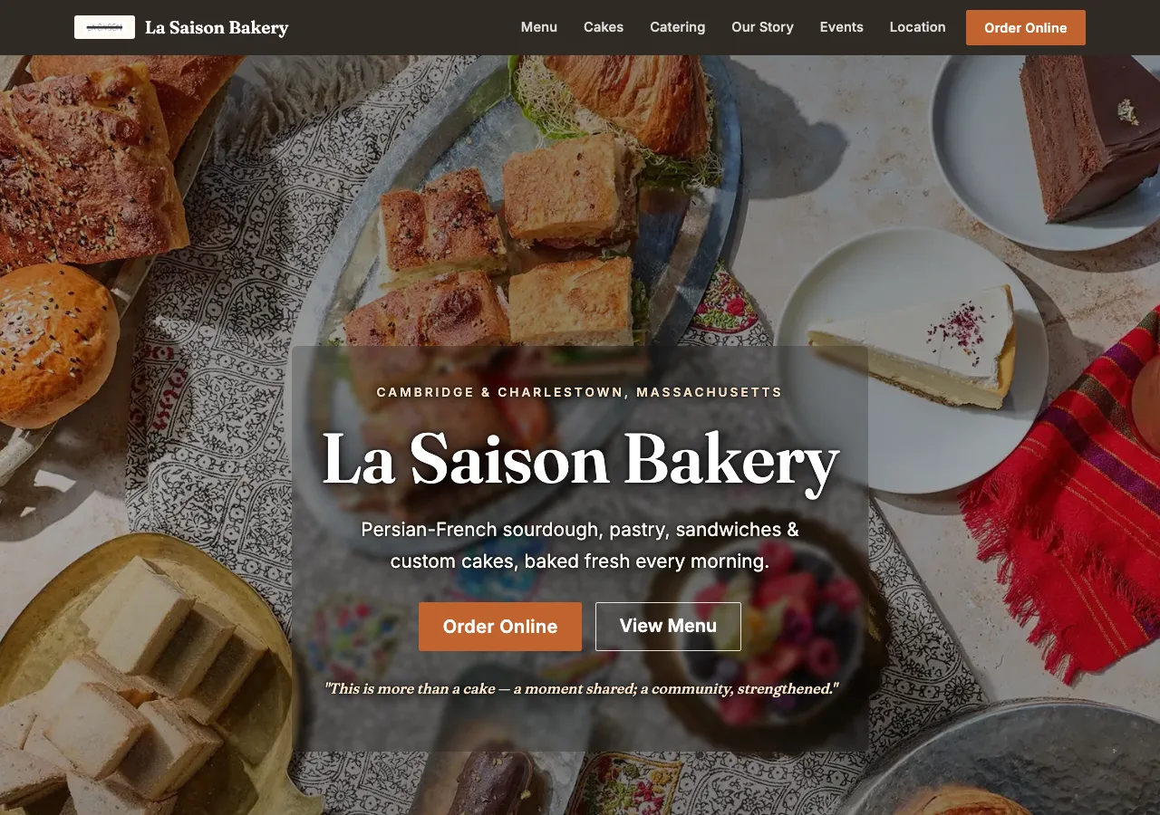 La Saison Bakery — new site