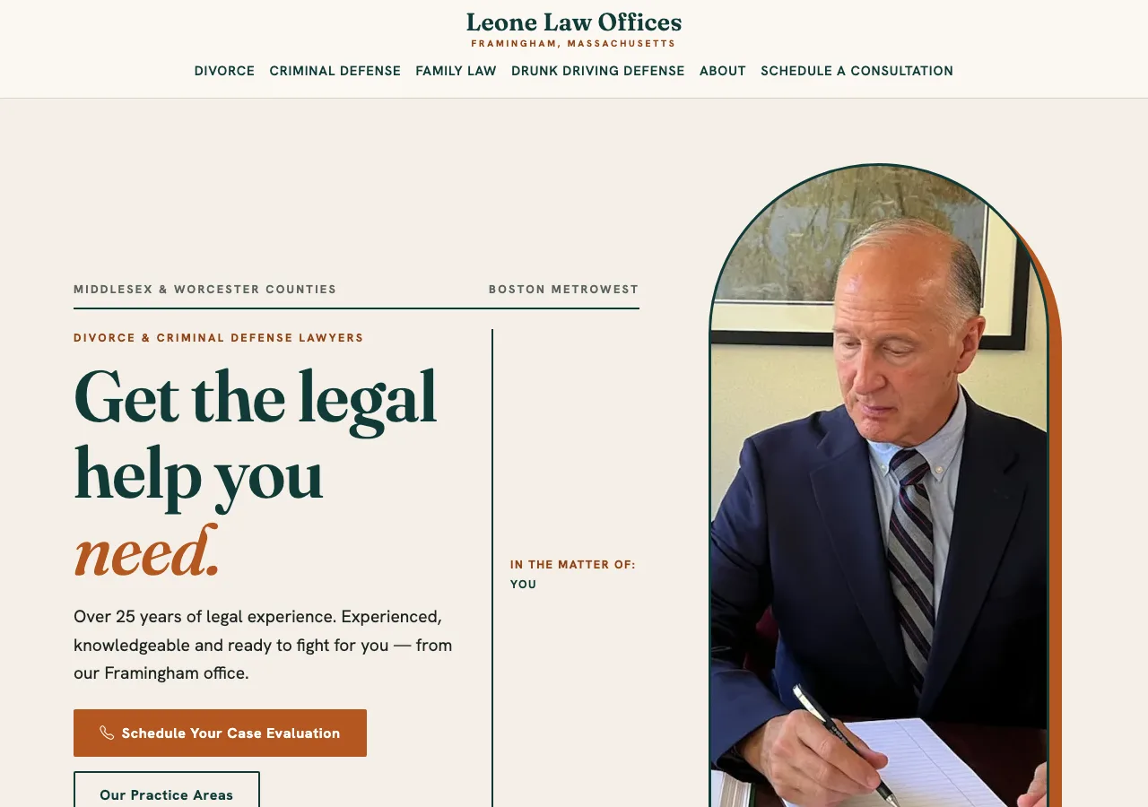 Leone Law Offices &mdash; your new site
