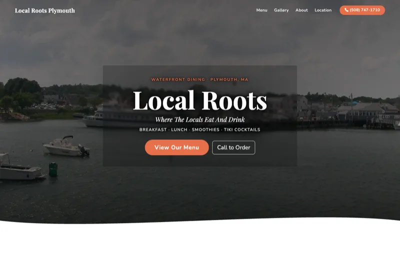 Local Roots Plymouth — new site by Wicked Fast Web