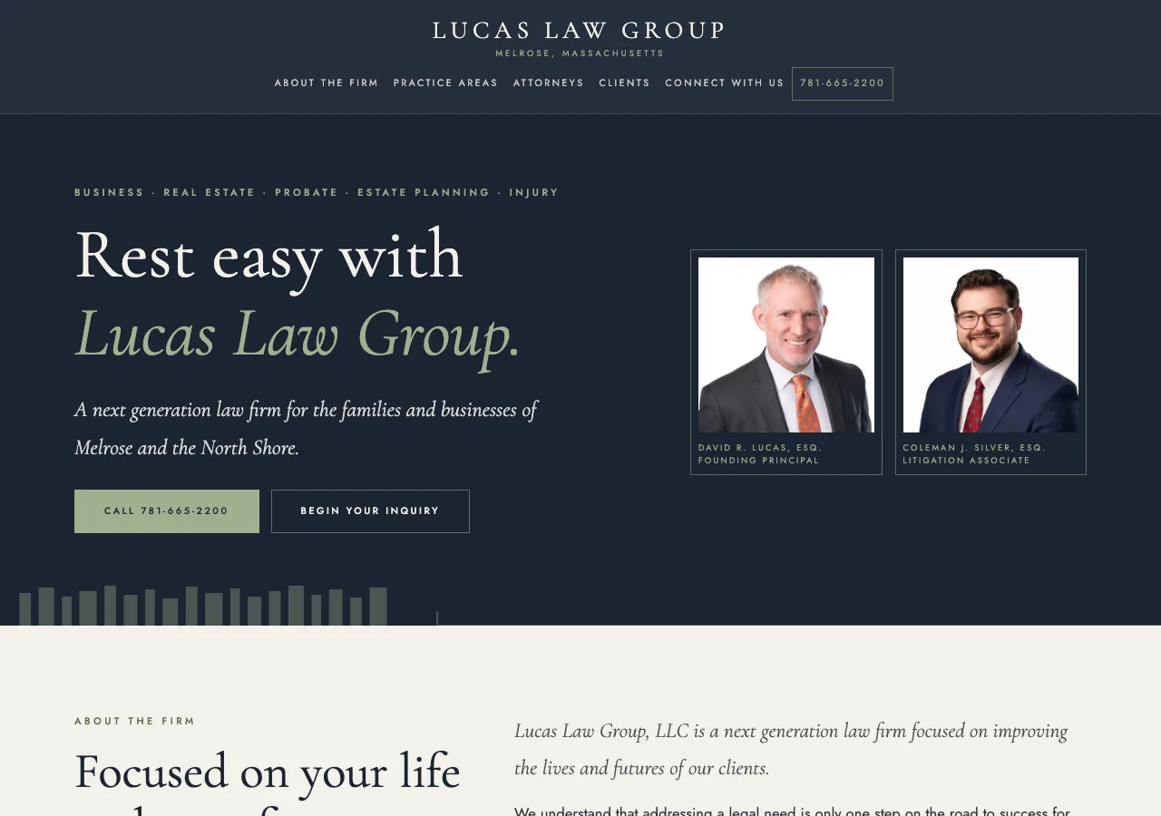 Lucas Law Group, LLC &mdash; your new site