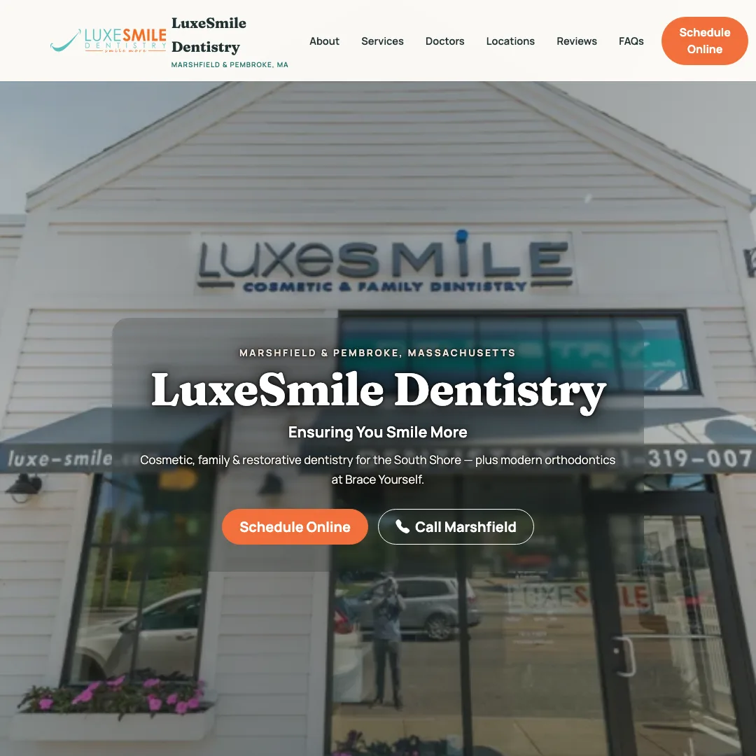 LuxeSmile Dentistry — new site by Wicked Fast Web