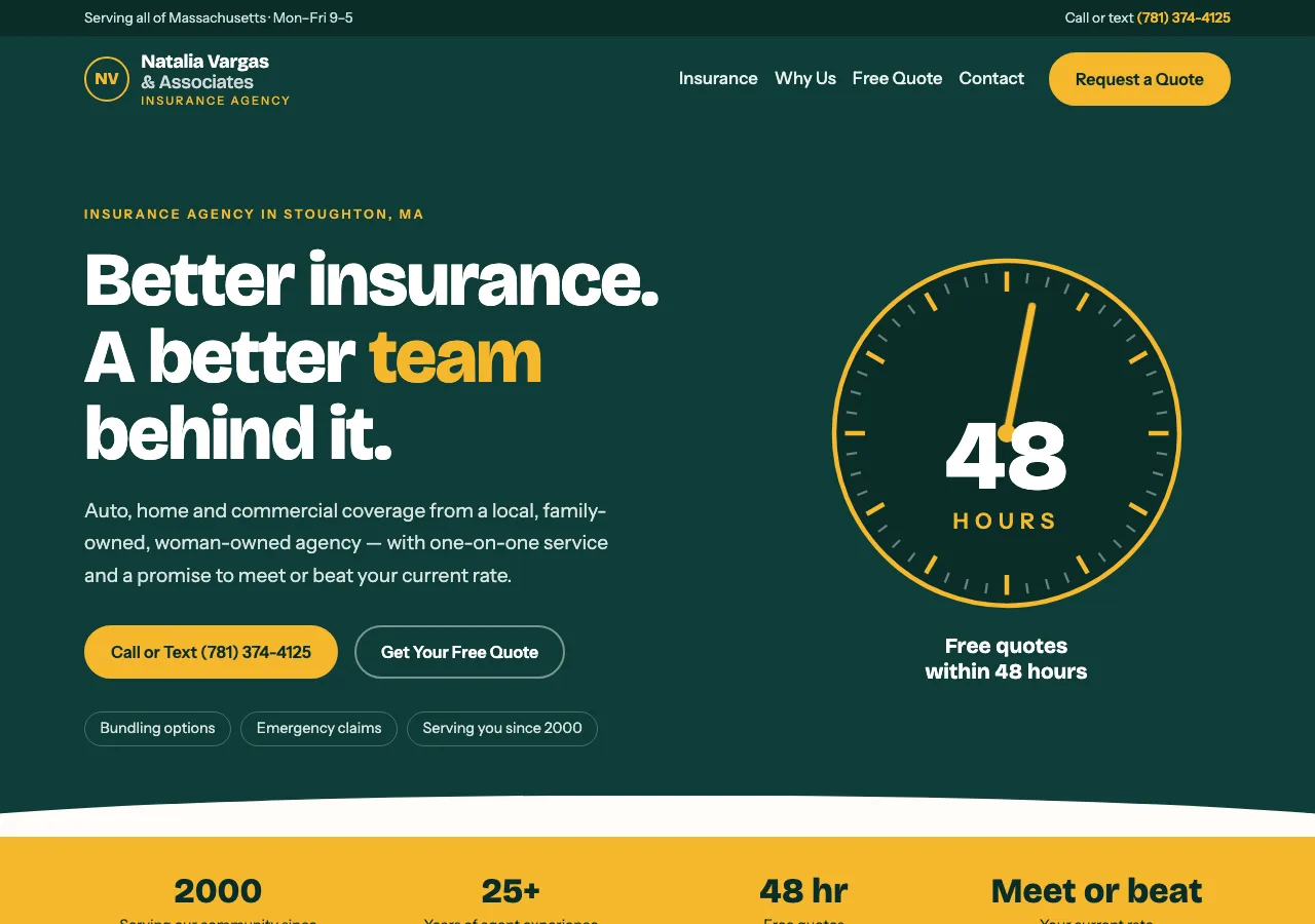 Natalia Vargas & Associates Insurance Agency &mdash; your new site