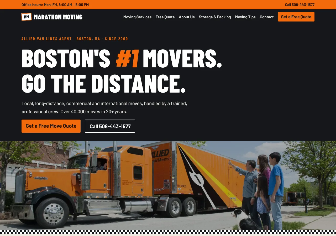 Marathon Moving &mdash; your new site