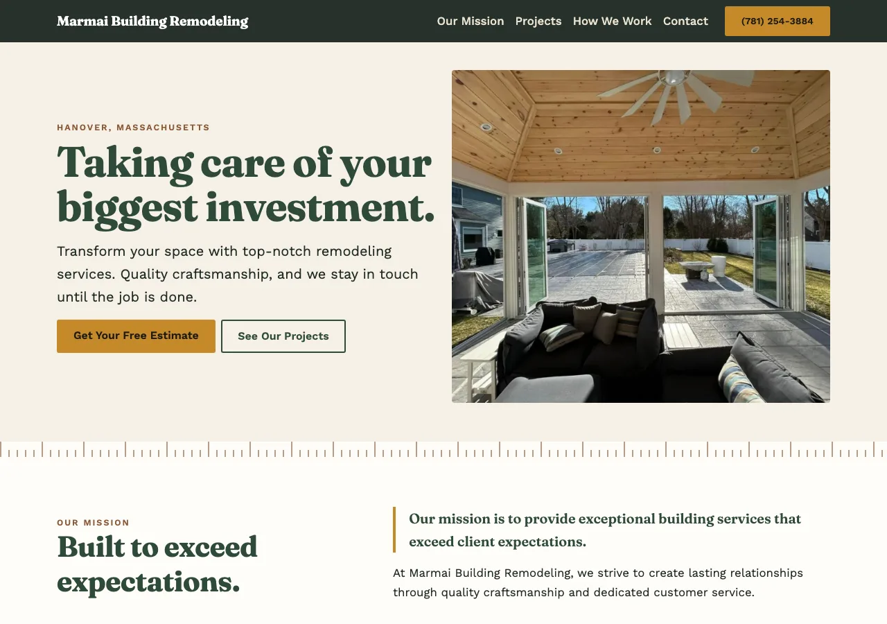 Marmai Building Remodeling &mdash; your new site