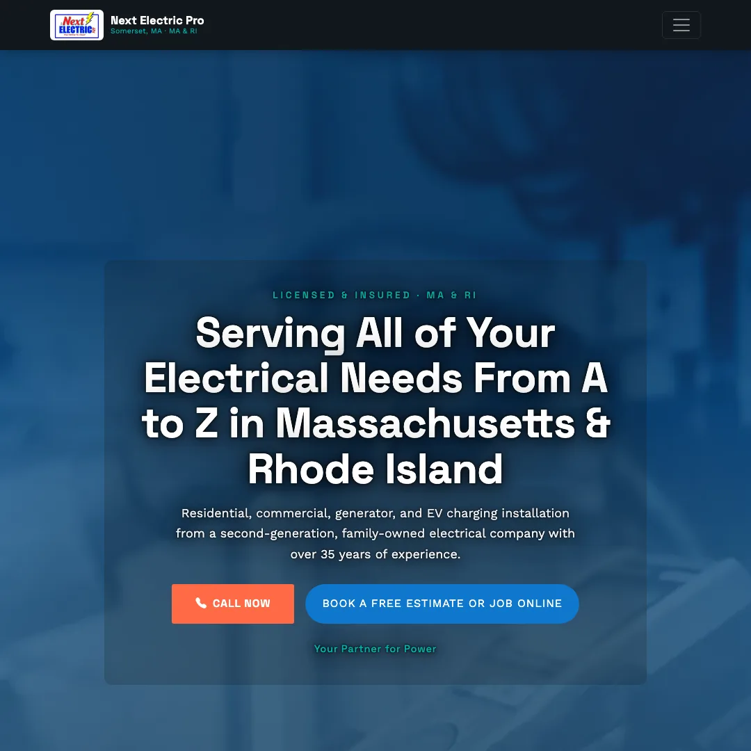 Next Electric Pro — new site